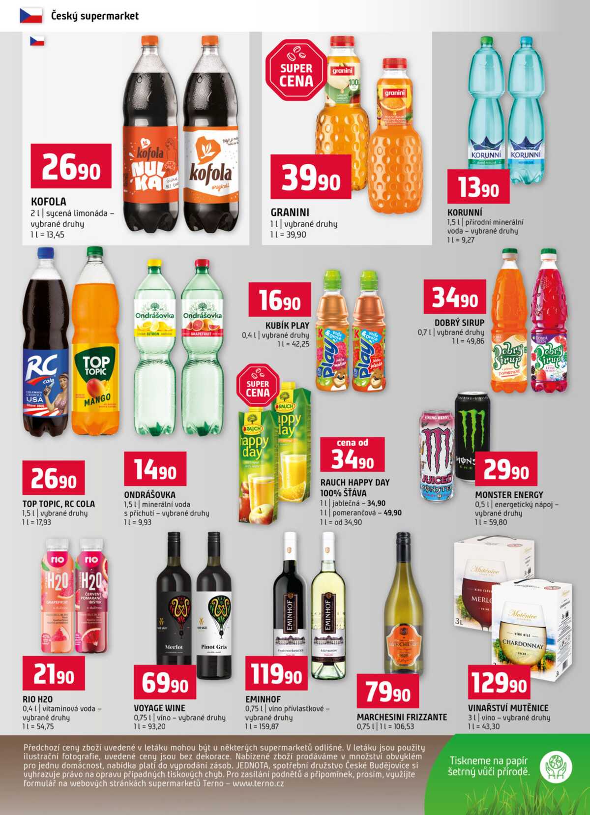 Terno Třeboň, Týn n. Vlt., Bechyně, Trhové Sviny, Hradec Králové, Zlín, Český Krumlov, Prachatice, Jihlava, Strakonice, Tábor, Borovany od 15.4. do 21.4.2026 strana 12