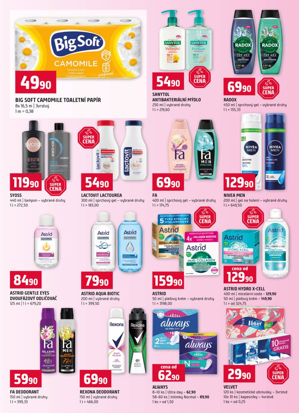 Terno Třeboň, Týn n. Vlt., Bechyně, Trhové Sviny, Hradec Králové, Zlín, Český Krumlov, Prachatice, Jihlava, Strakonice, Tábor, Borovany od 15.4. do 21.4.2026