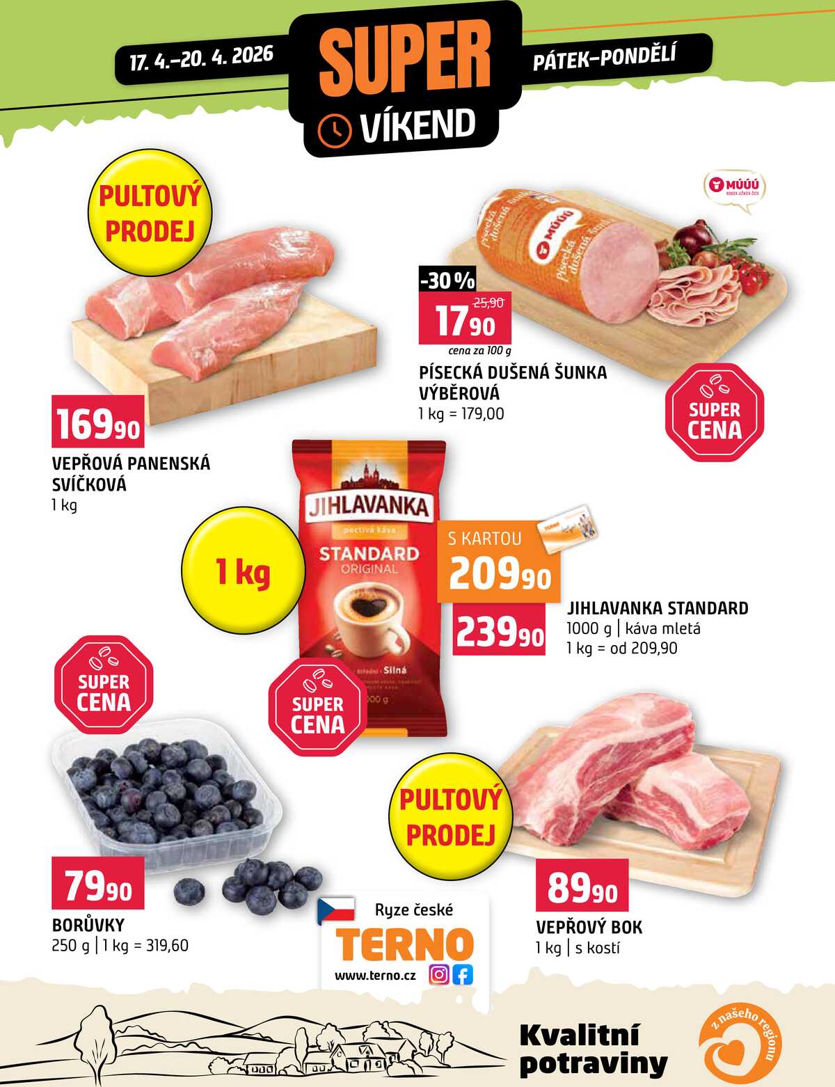 Terno Víkendová akce od 17.4. do 20.4.2026 strana 1