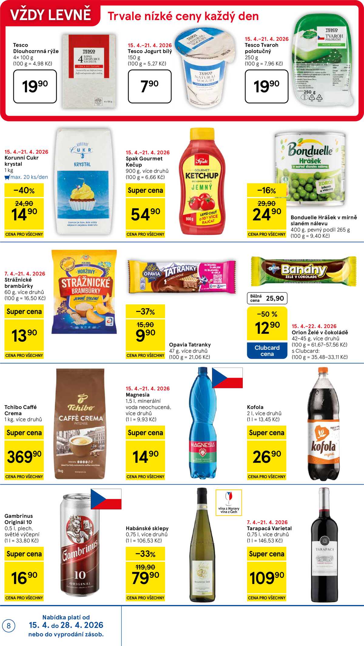 Tesco supermarkety od 15.4. do 21.4.2026 strana 8