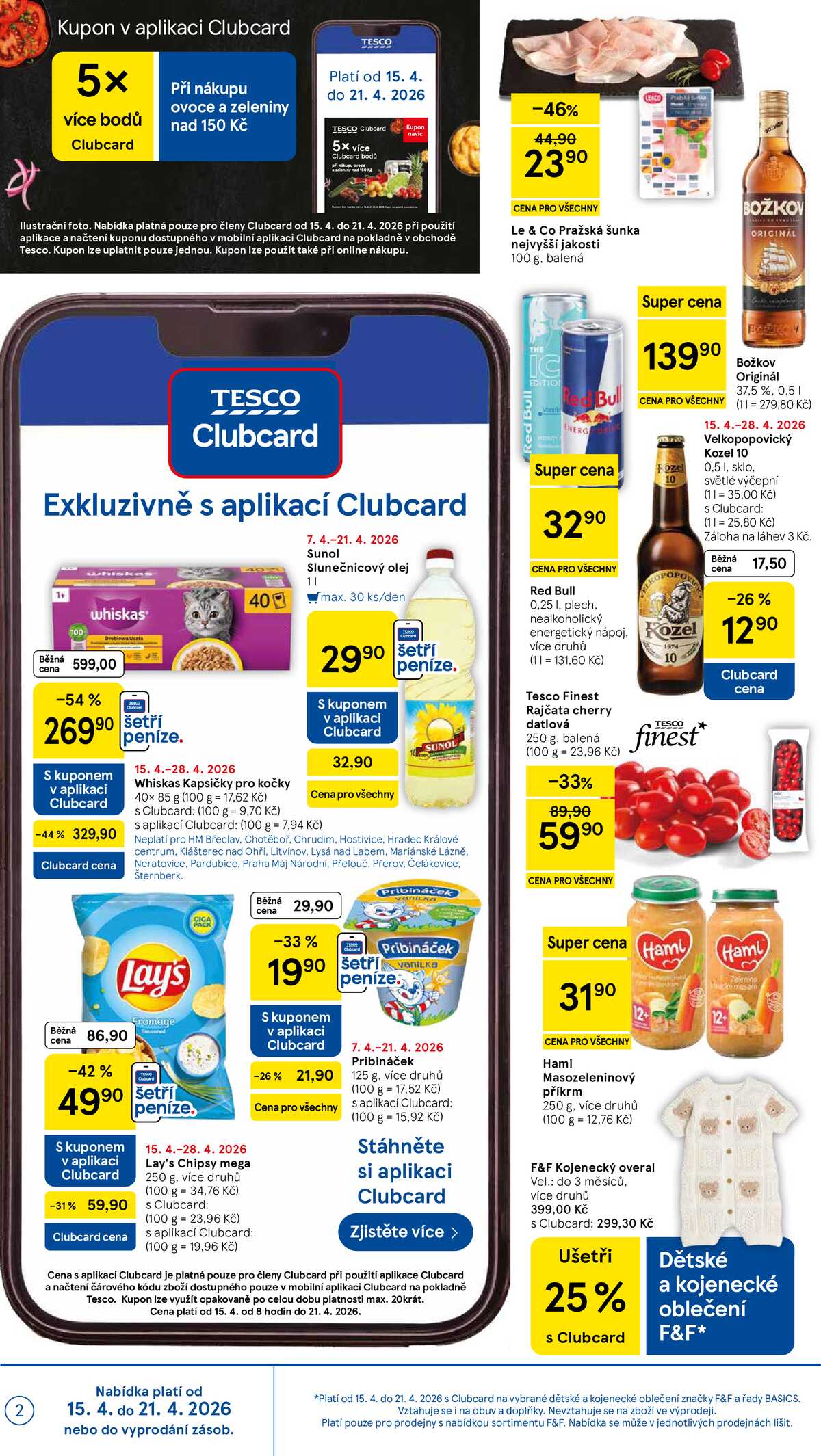 Tesco malé hypermarkety od 15.4. do 21.4.2026 strana 2