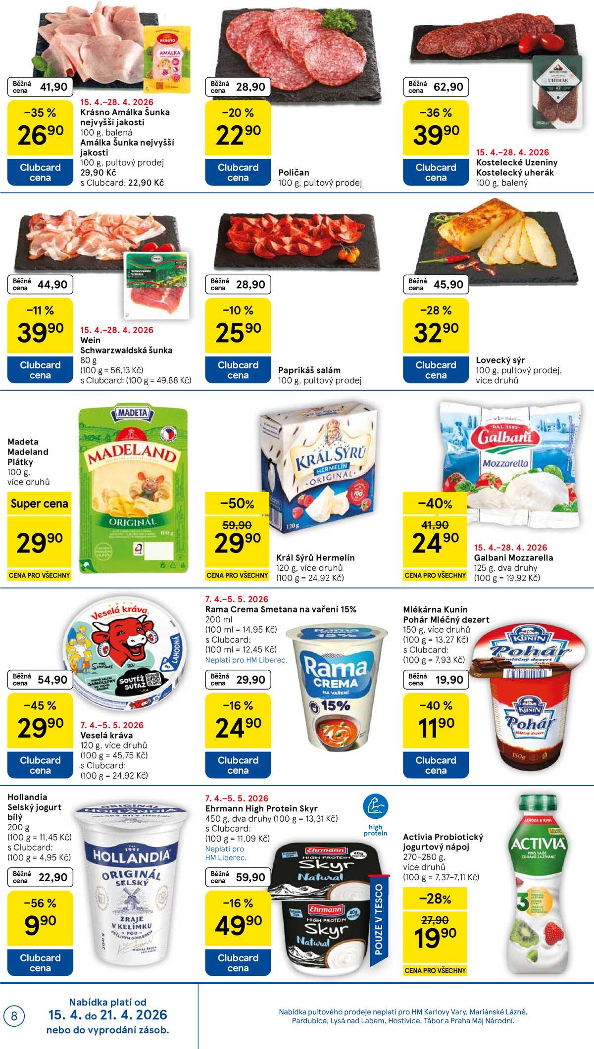 Tesco malé hypermarkety od 15.4. do 21.4.2026 strana 8