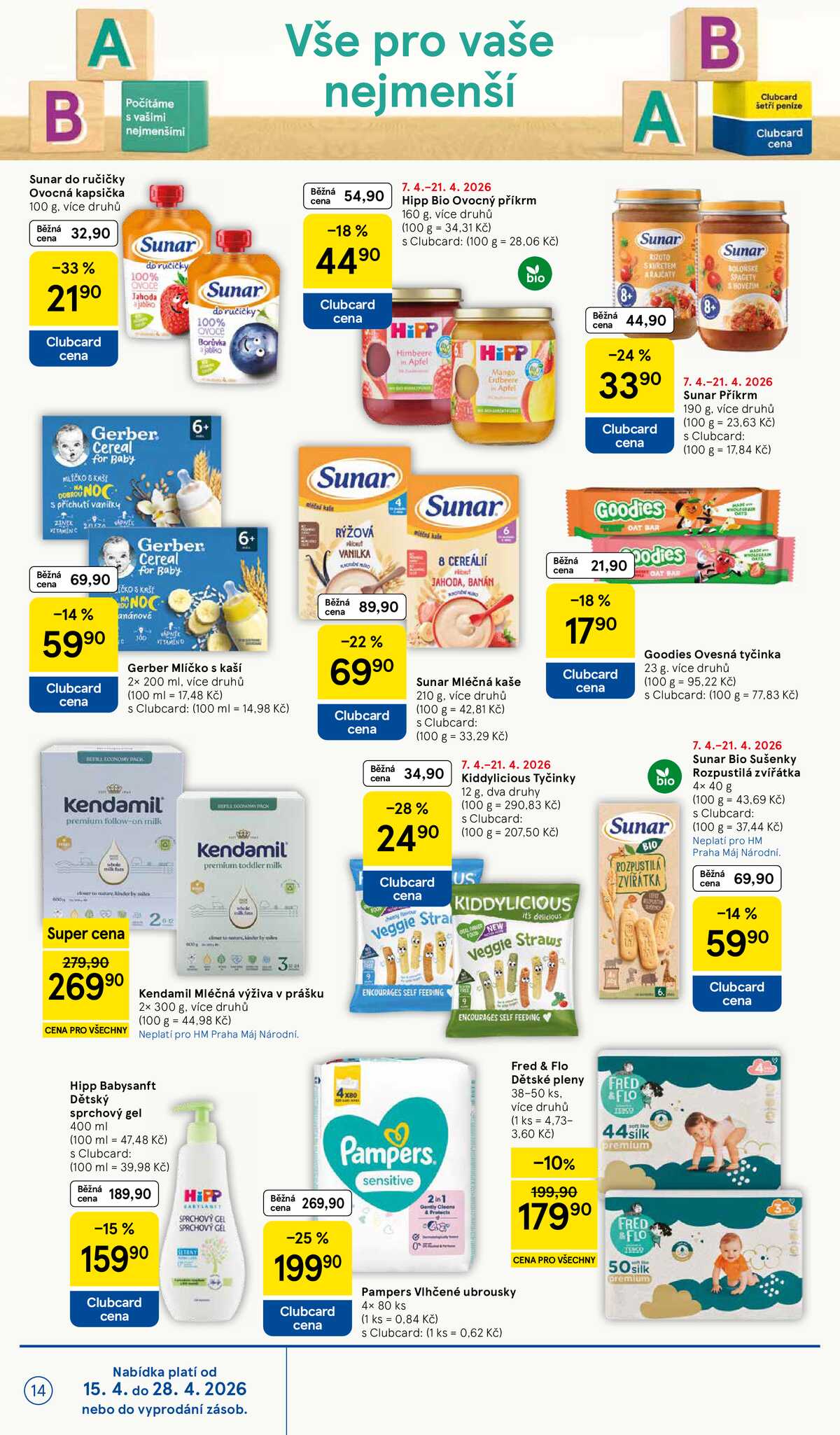 Tesco malé hypermarkety od 15.4. do 21.4.2026 strana 14