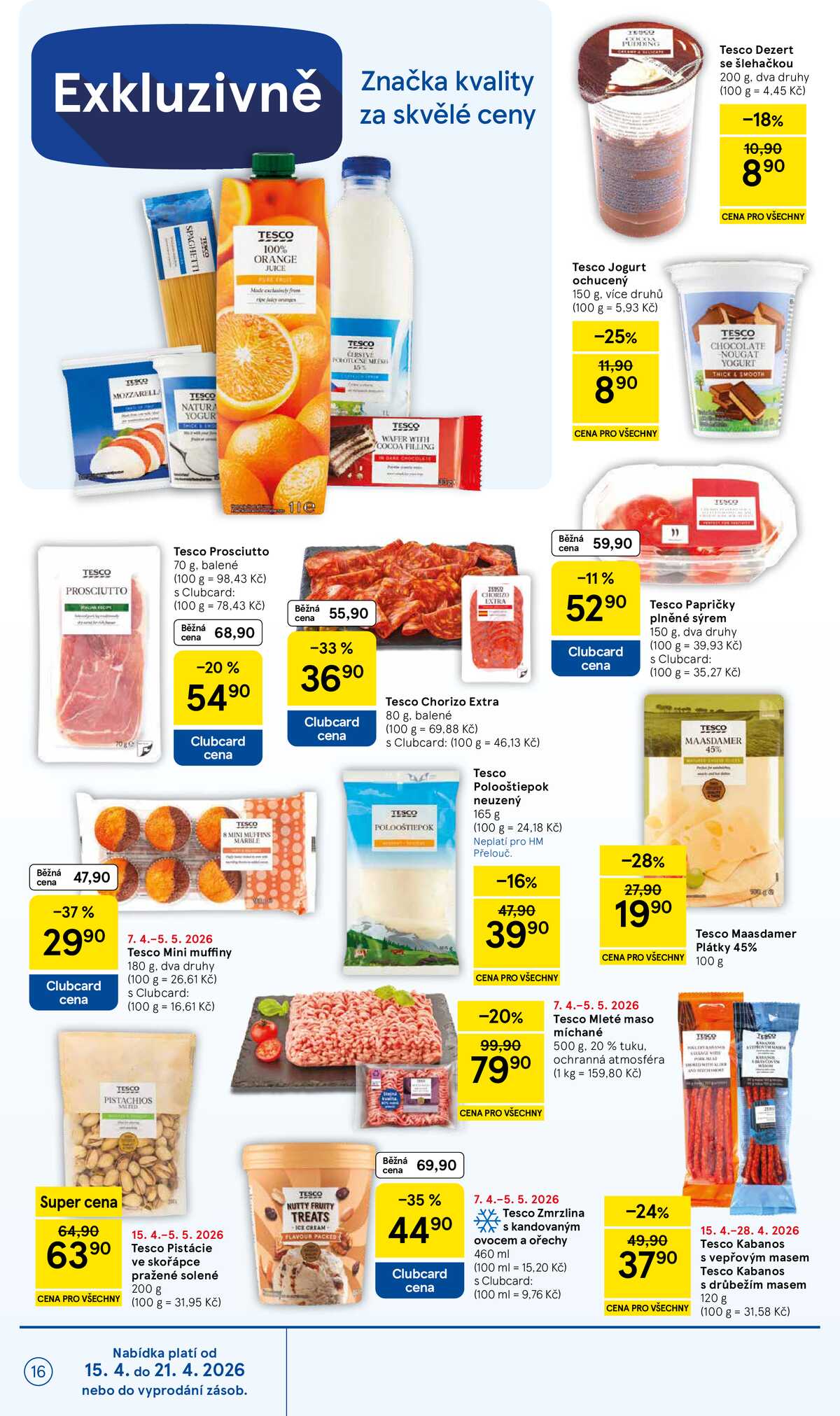 Tesco malé hypermarkety od 15.4. do 21.4.2026 strana 16