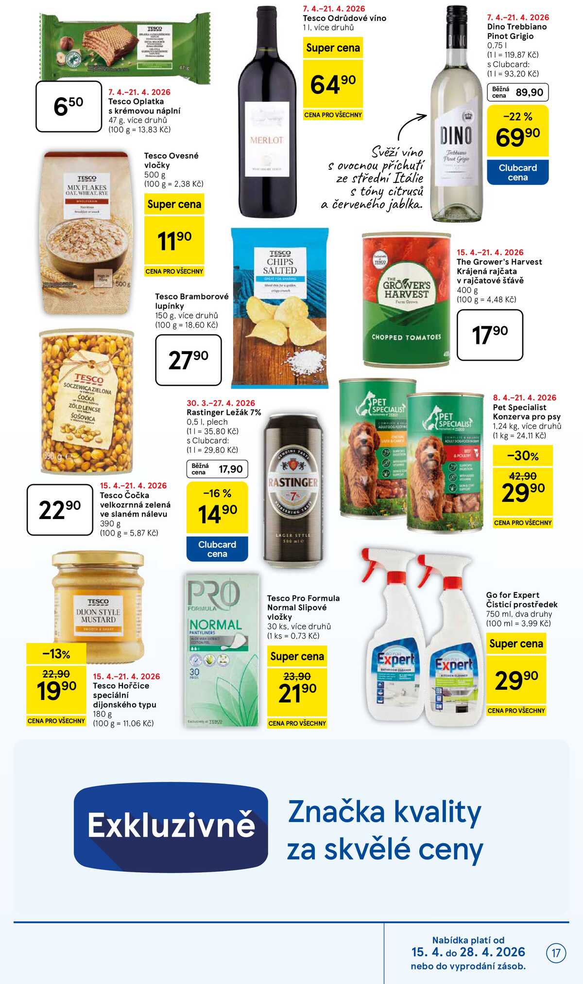 Tesco malé hypermarkety od 15.4. do 21.4.2026 strana 17
