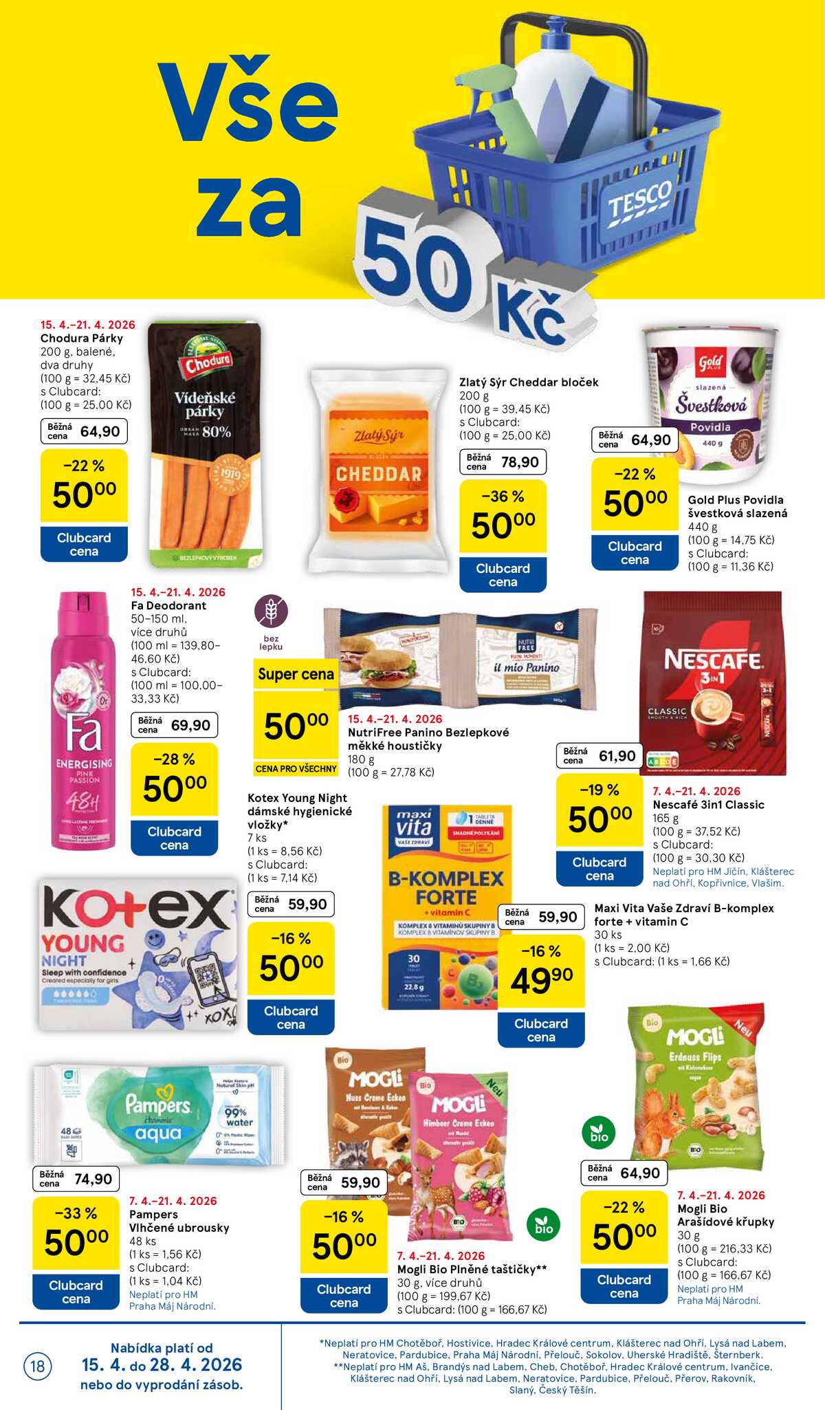 Tesco malé hypermarkety od 15.4. do 21.4.2026 strana 18
