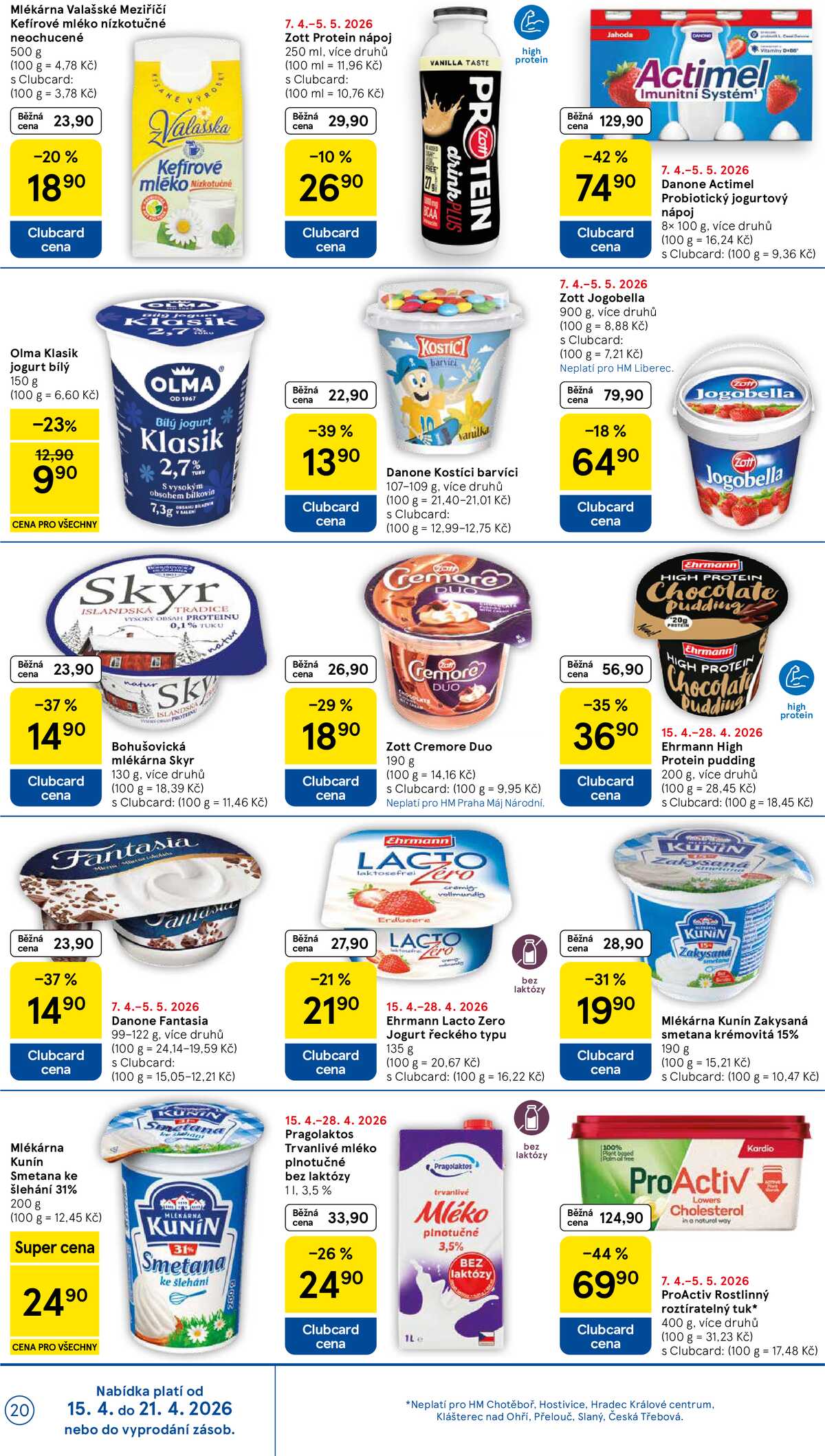 Tesco malé hypermarkety od 15.4. do 21.4.2026 strana 20