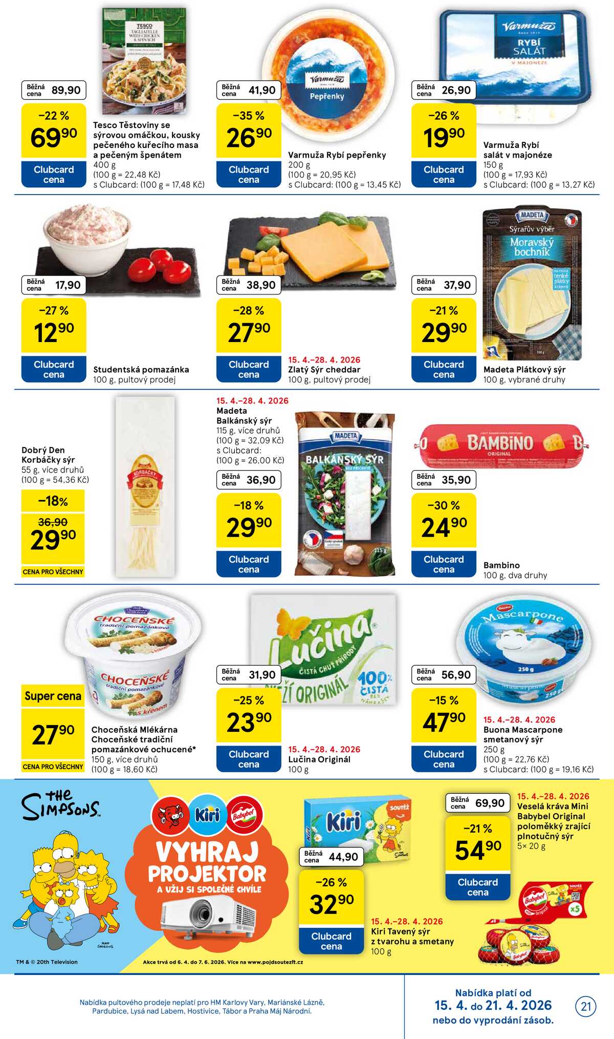 Tesco malé hypermarkety od 15.4. do 21.4.2026 strana 21