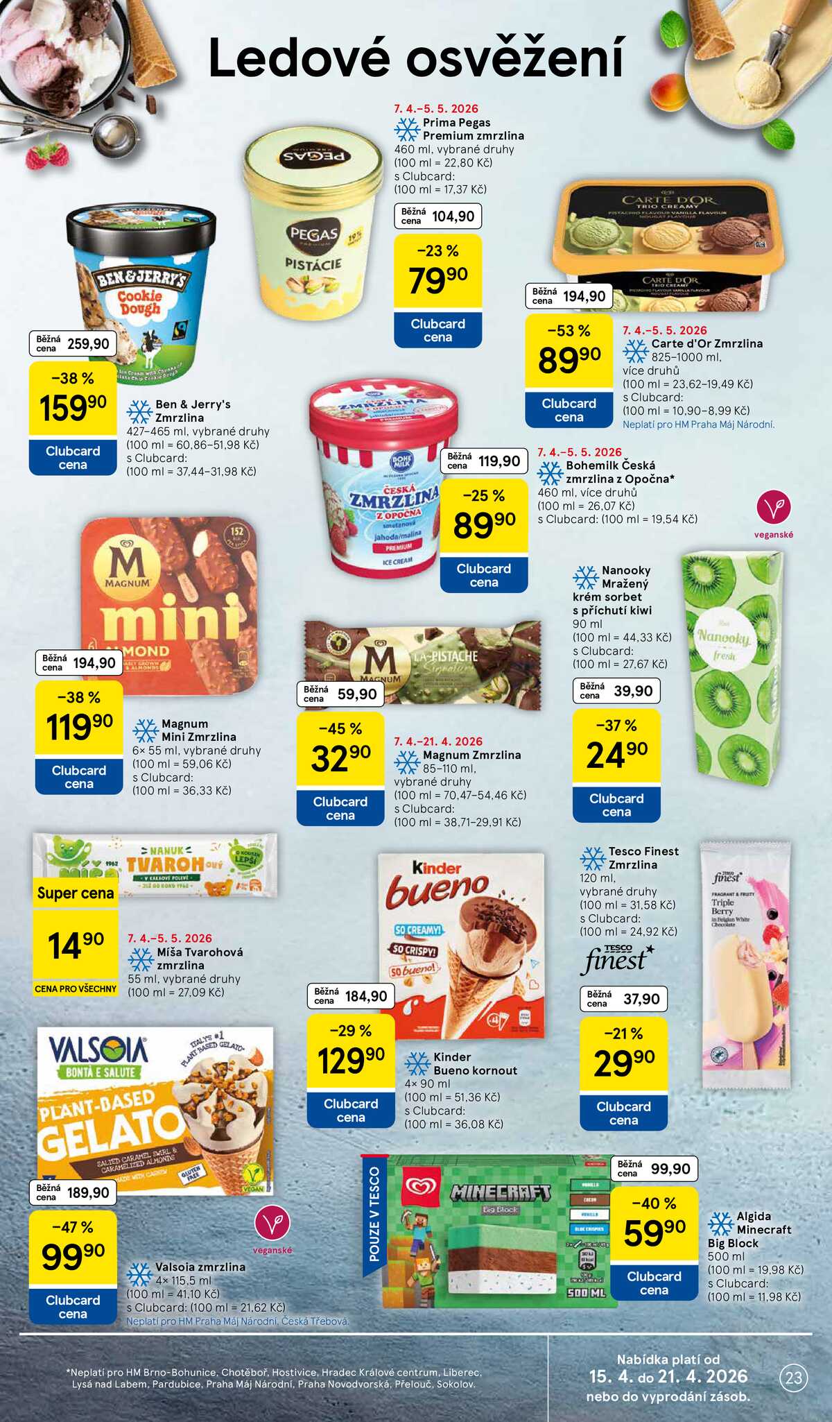 Tesco malé hypermarkety od 15.4. do 21.4.2026 strana 23