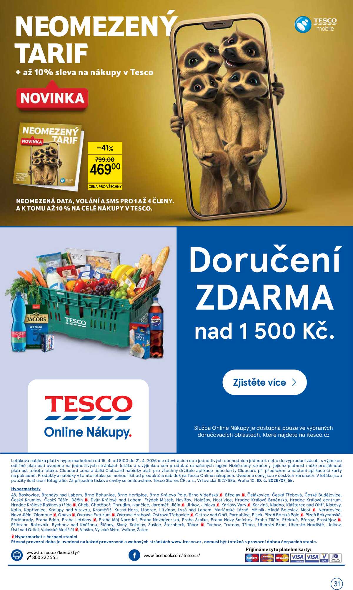 Tesco malé hypermarkety od 15.4. do 21.4.2026 strana 31