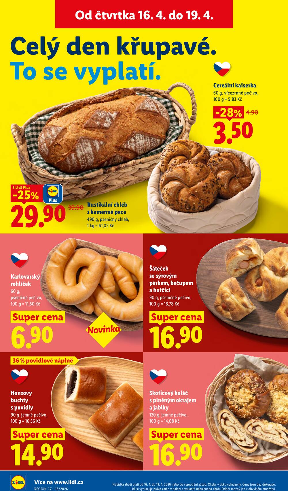 Lidl Čtvrtek od 16.4. do 19.4.2026
