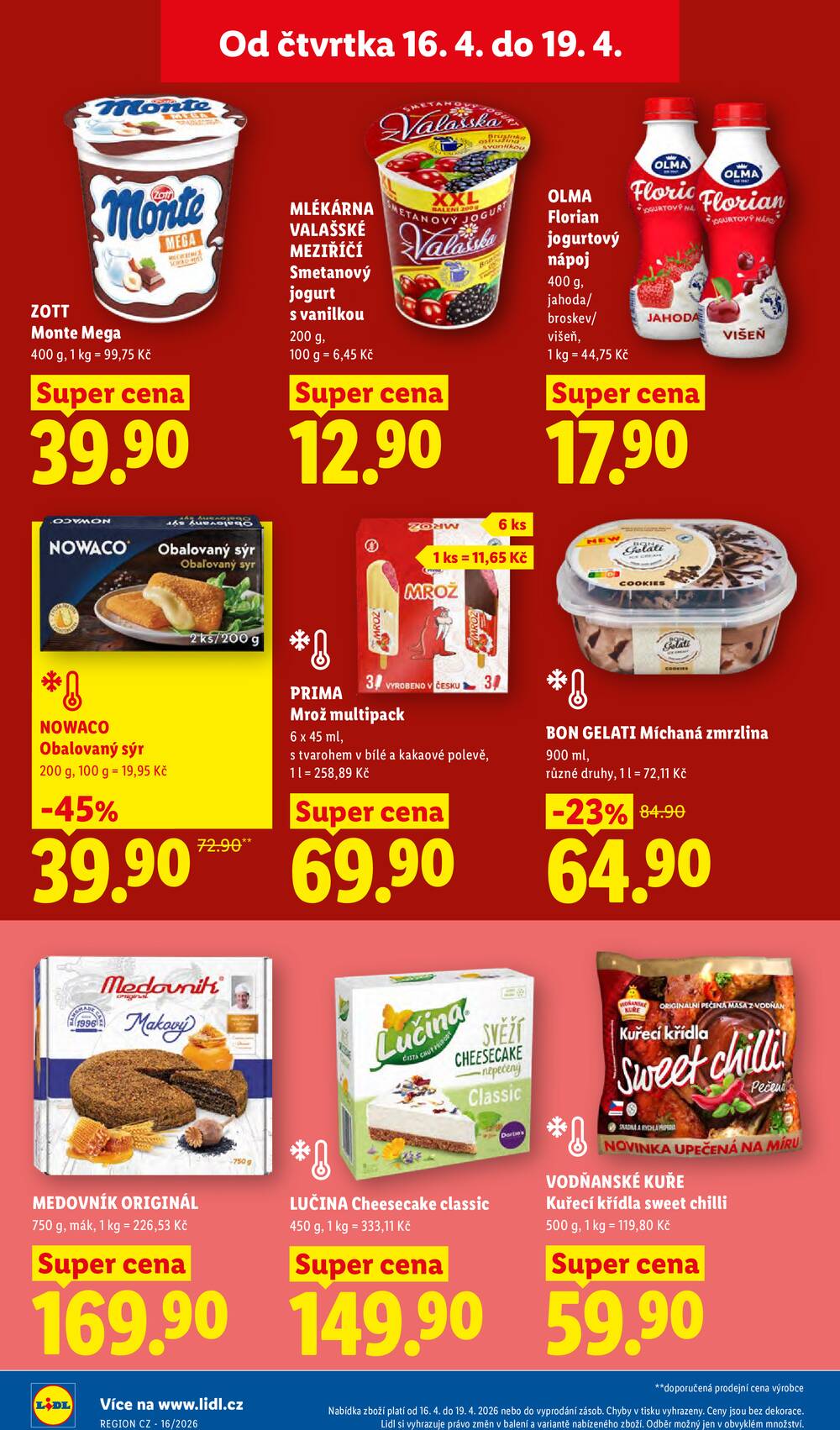 Lidl Čtvrtek od 16.4. do 19.4.2026