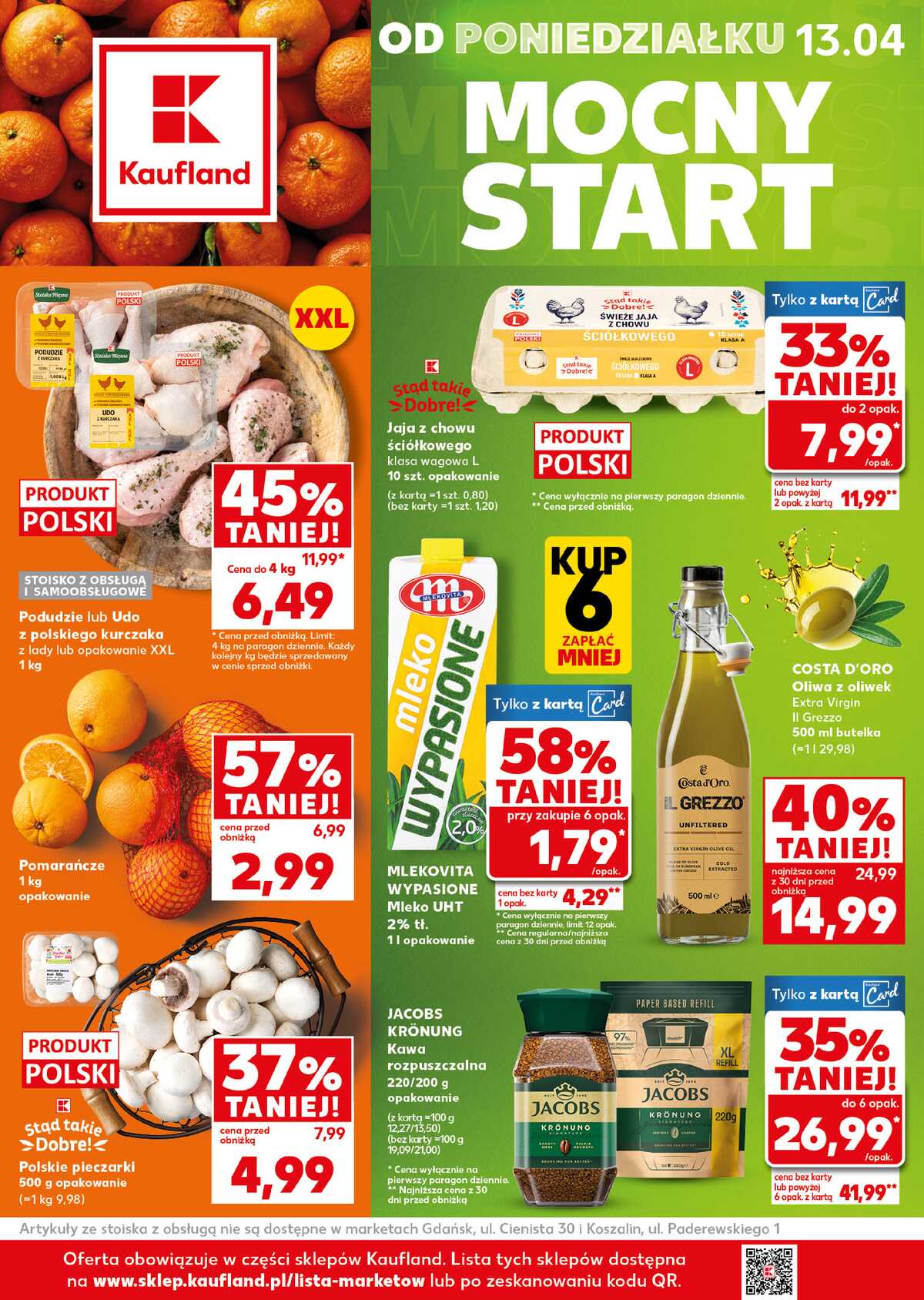 Leták Kaufland Polsko 13.4.-15.4.2026 - Silný start strana 1