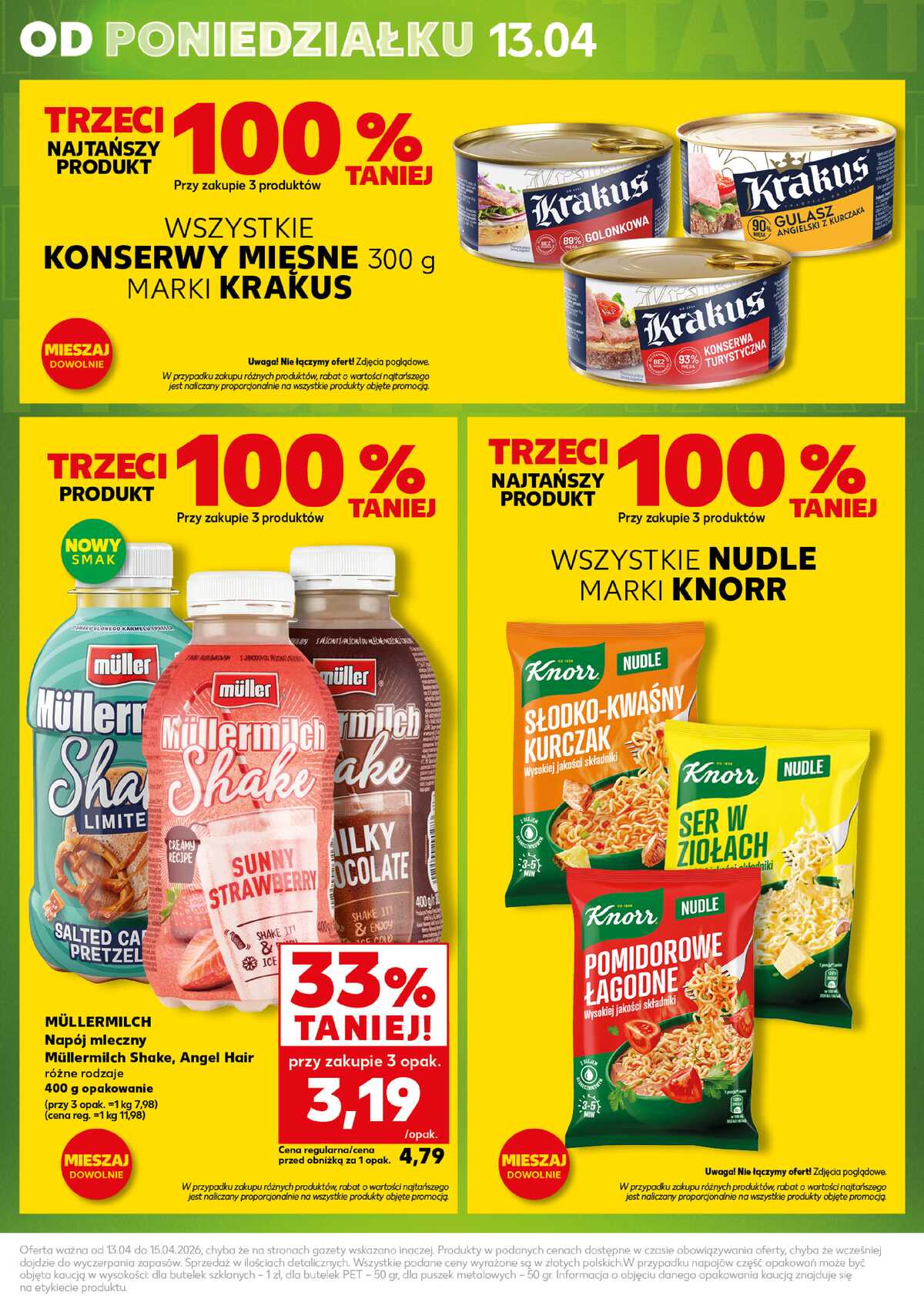 Leták Kaufland Polsko 13.4.-15.4.2026 - Silný start strana 3