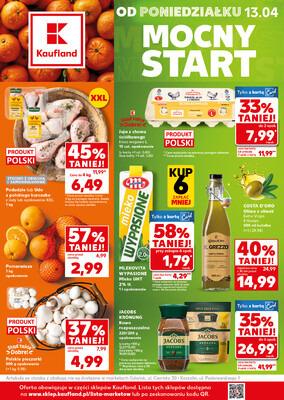 Leták Kaufland Polsko 13.4.-15.4.2026 - Silný start