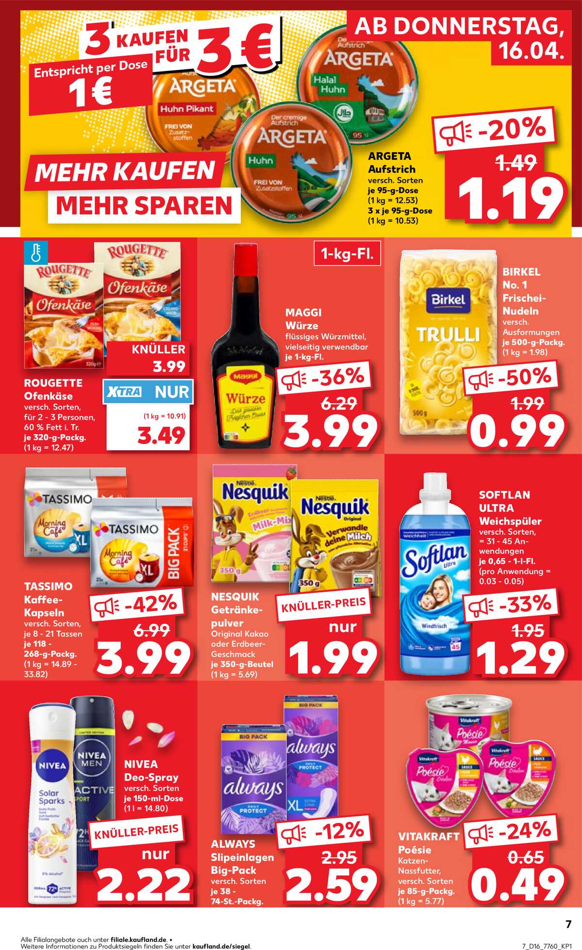 Leták Kaufland Německo 16.4.-22.4.2026 strana 7