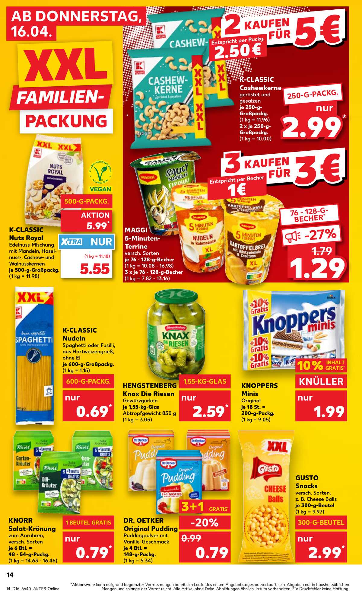 Leták Kaufland Německo 16.4.-22.4.2026 strana 14