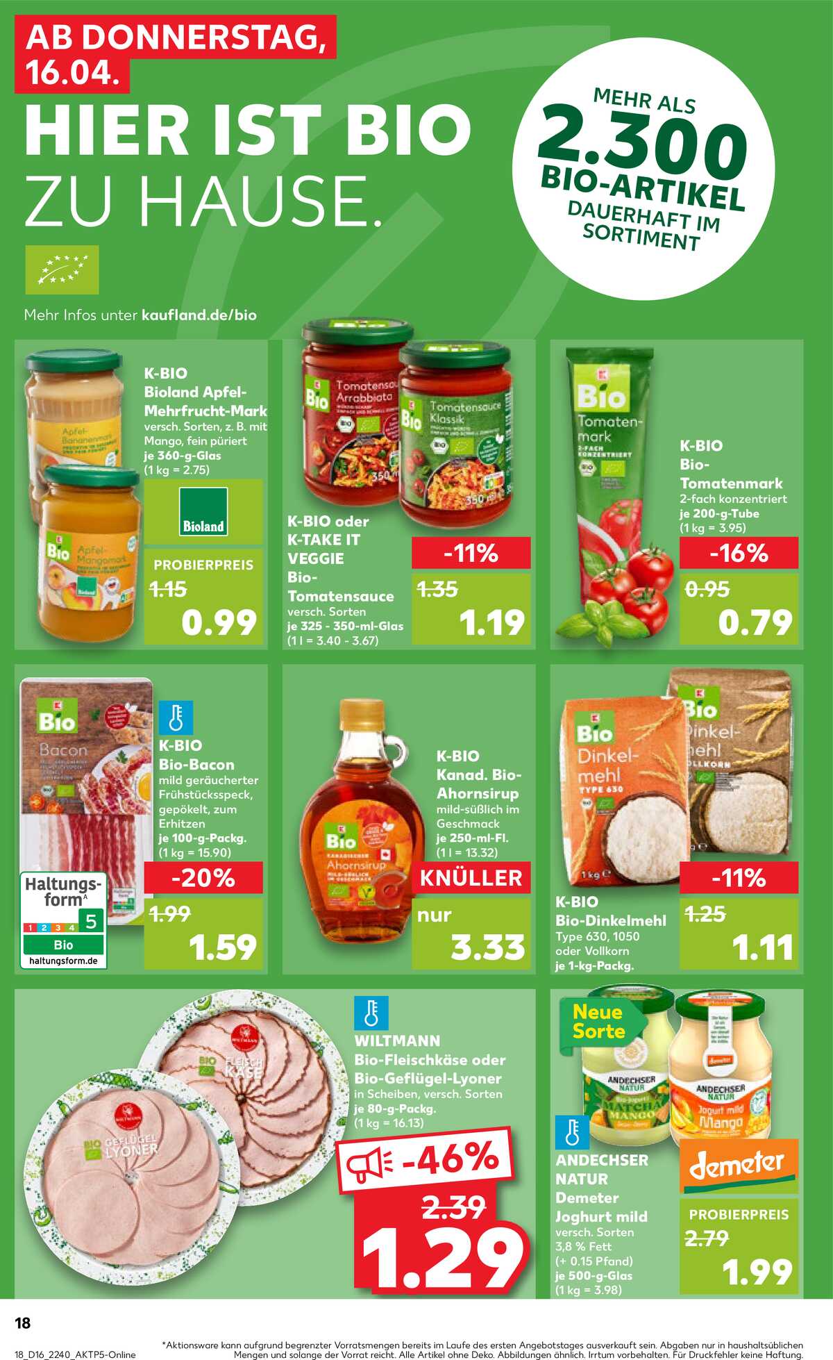 Leták Kaufland Německo 16.4.-22.4.2026 strana 18