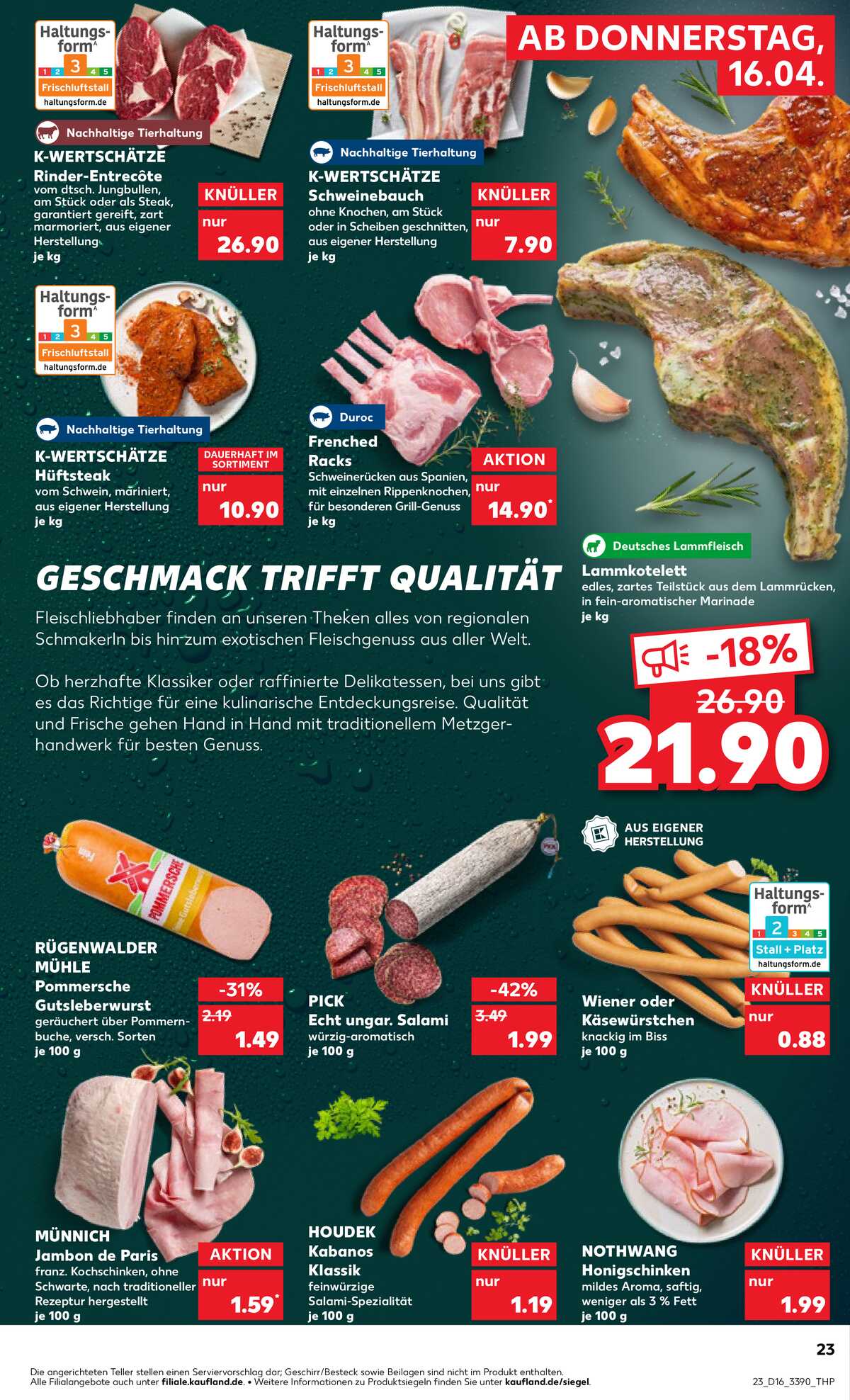 Leták Kaufland Německo 16.4.-22.4.2026 strana 23