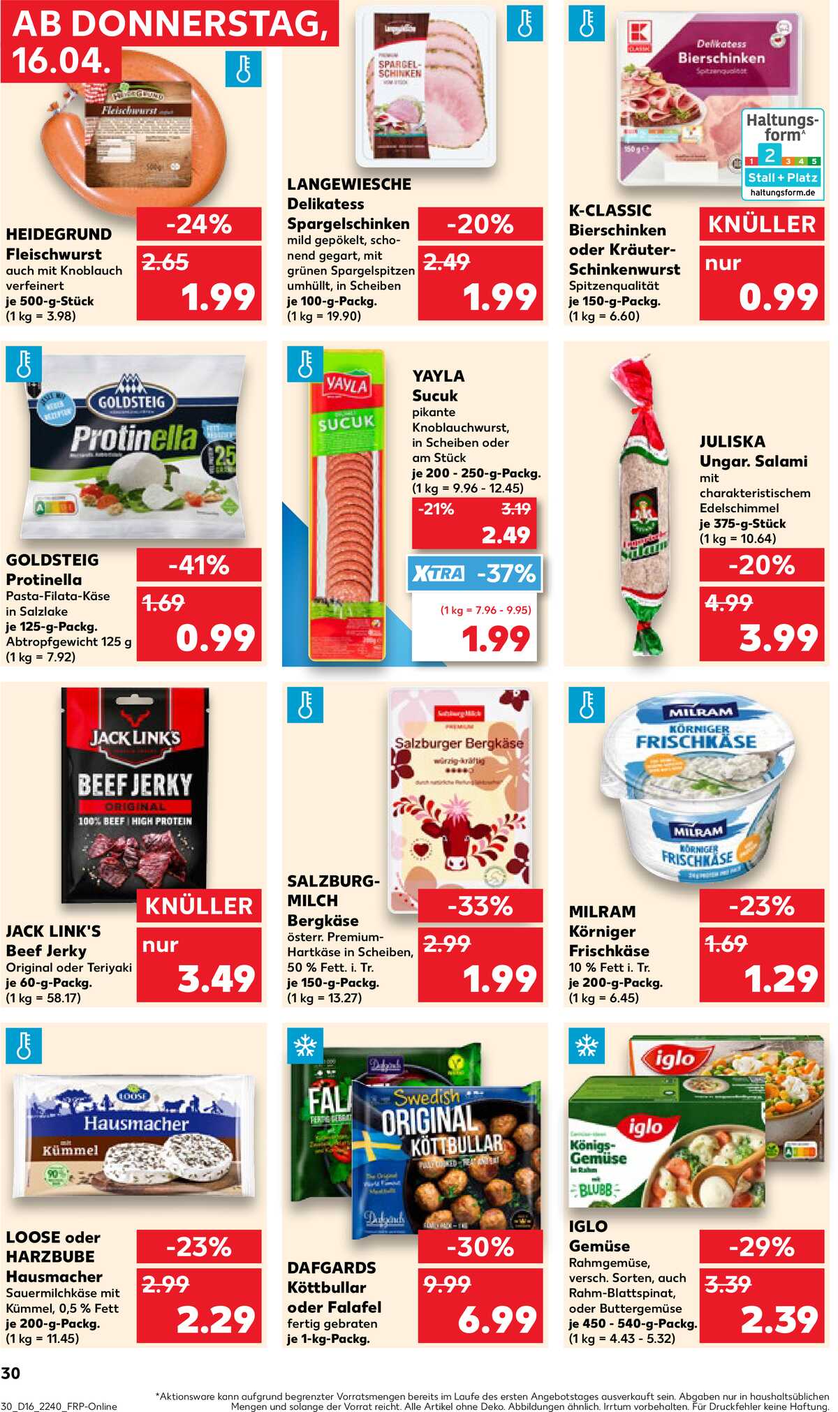 Leták Kaufland Německo 16.4.-22.4.2026 strana 30