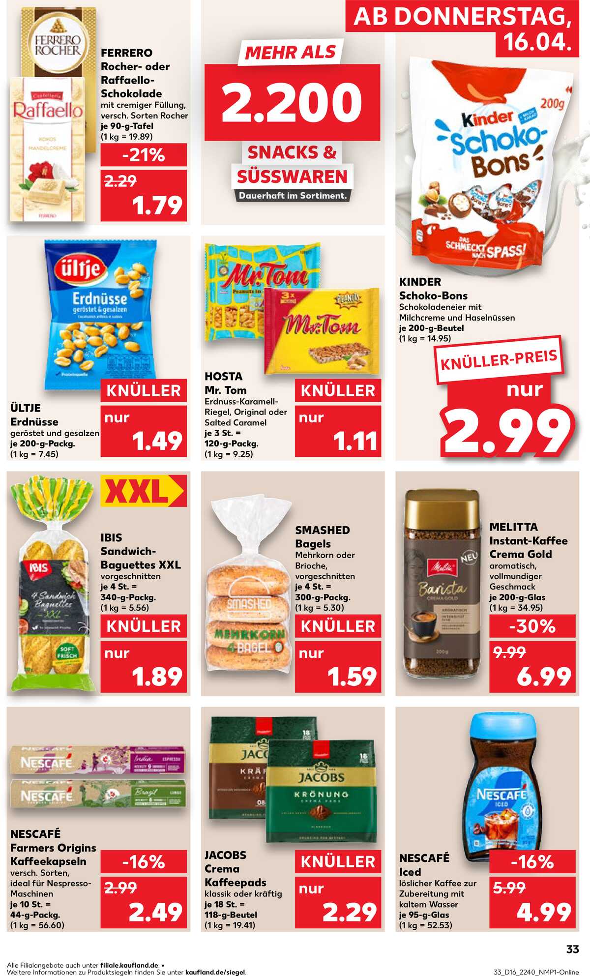 Leták Kaufland Německo 16.4.-22.4.2026 strana 33