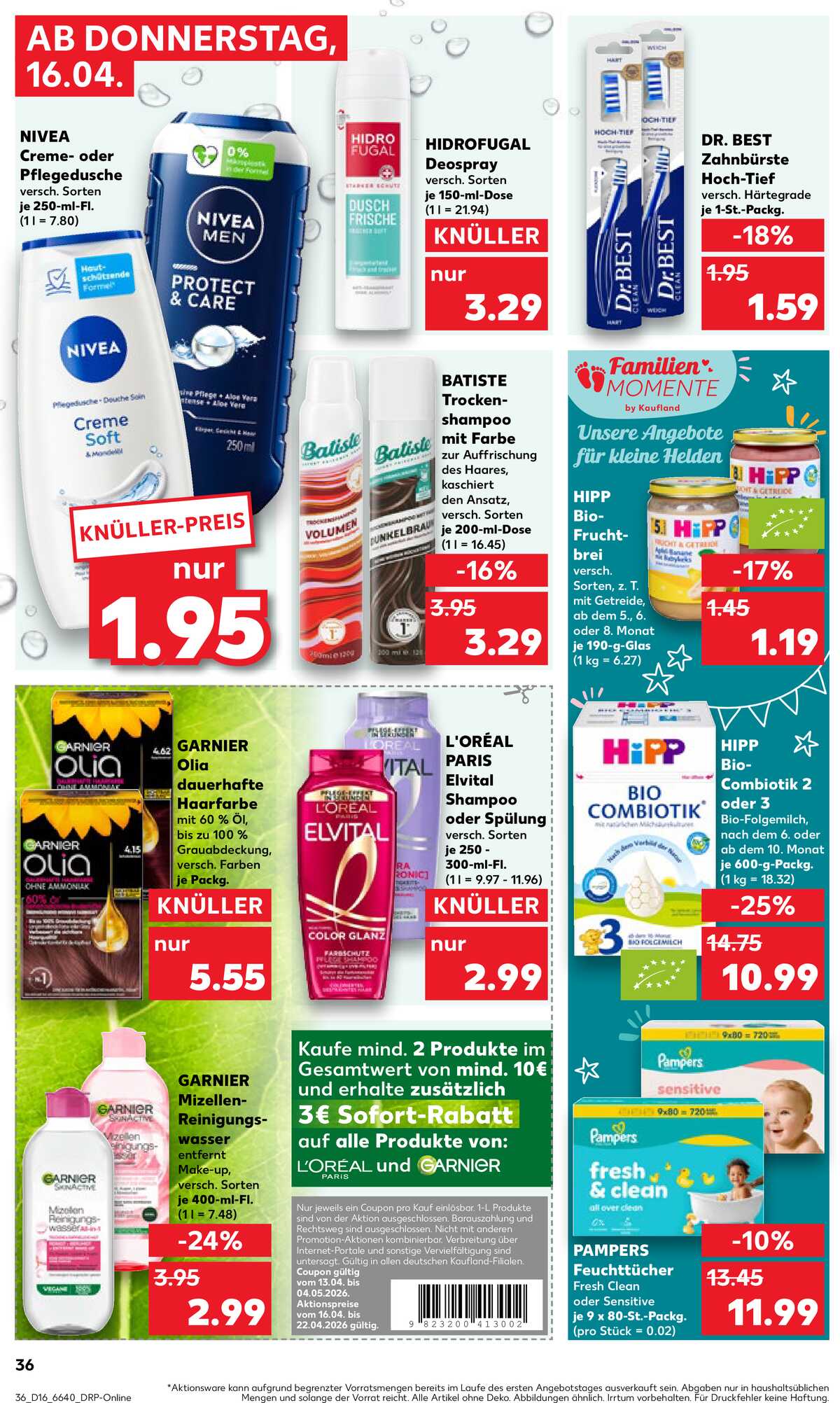 Leták Kaufland Německo 16.4.-22.4.2026 strana 36