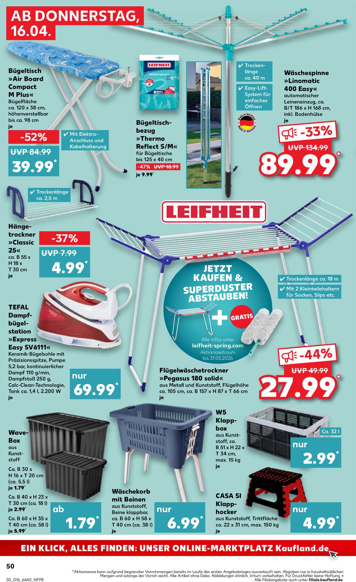 Leták Kaufland Německo 16.4.-22.4.2026 strana 50