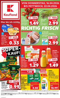 Leták Kaufland Německo 16.4.-22.4.2026