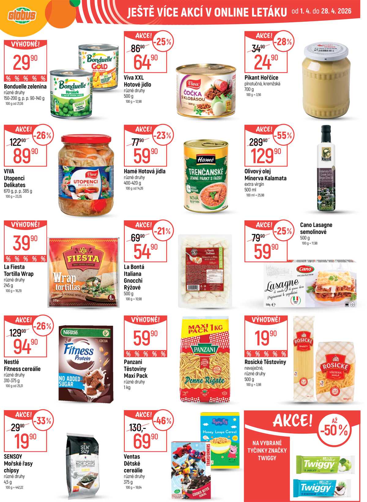 Akční leták Globus 15.4. - 21.4.2026 - Globus Praha - Centrum Černý Most strana 30