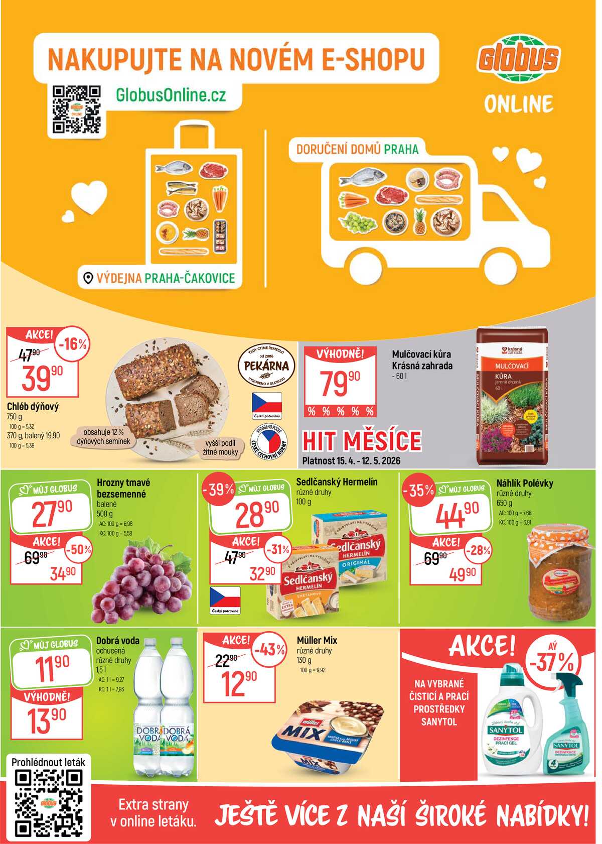 Akční leták Globus 15.4. - 21.4.2026 - Globus Praha - Čakovice strana 2