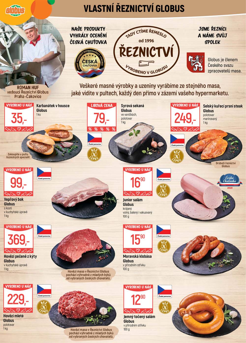 Akční leták Globus 15.4. - 21.4.2026 - Globus Praha - Čakovice