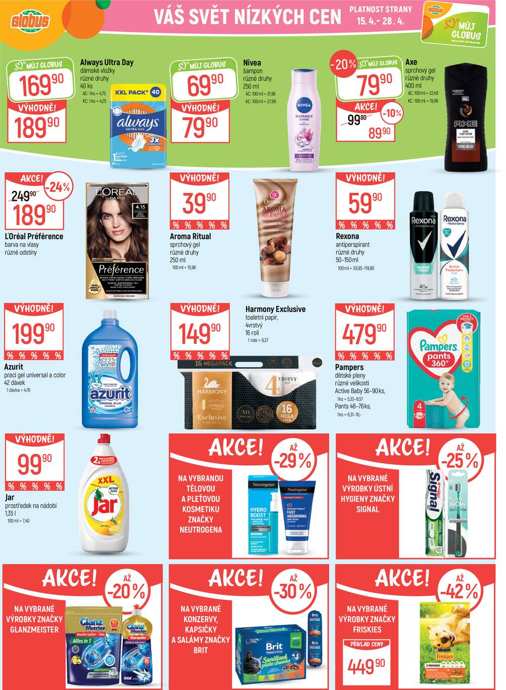 Akční leták Globus 15.4. - 21.4.2026 - Globus Liberec