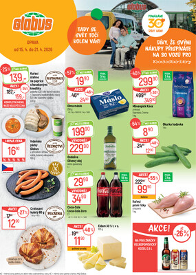Akční leták Globus 15.4. - 21.4.2026 - Globus Opava