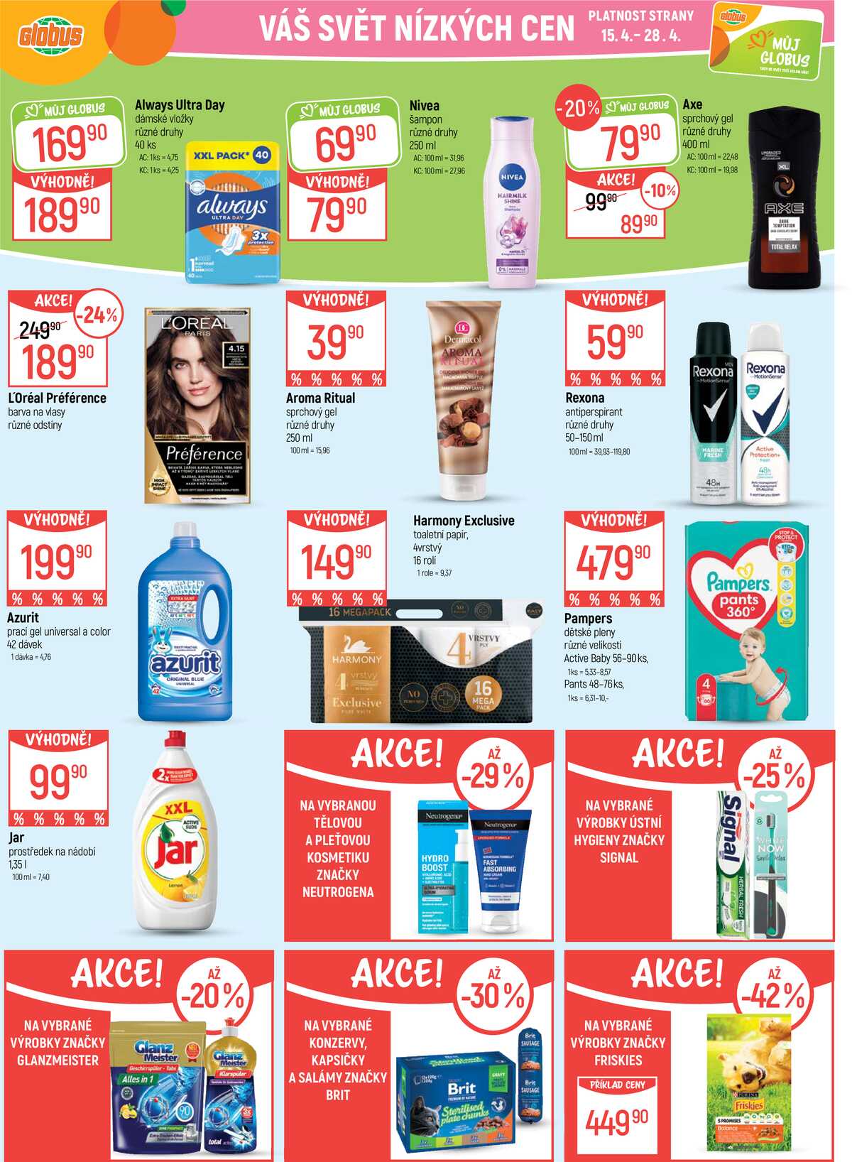 Akční leták Globus 15.4. - 21.4.2026 - Globus Pardubice strana 20