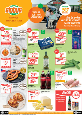 Akční leták Globus 15.4. - 21.4.2026 - Globus Pardubice