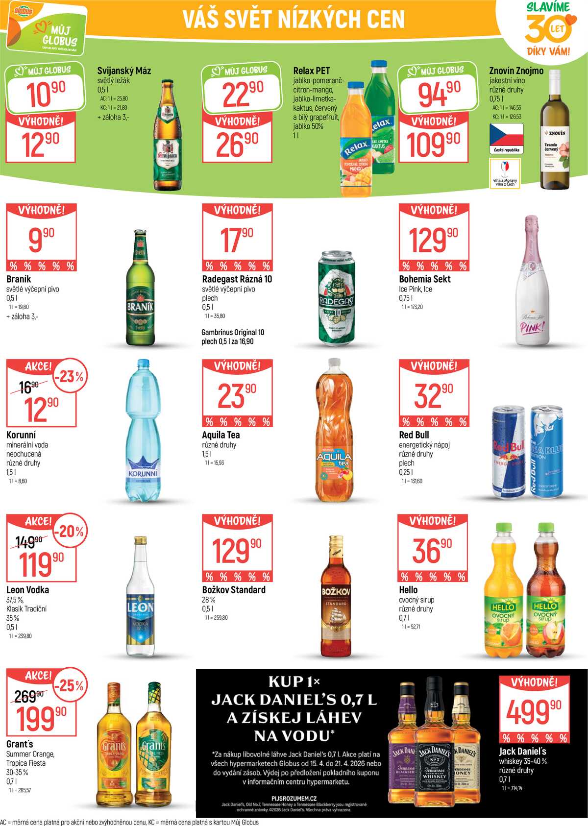 Akční leták Globus 15.4. - 21.4.2026 - Globus Brno Ivanovice strana 19