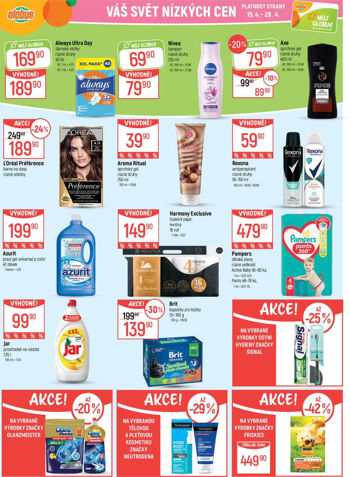 Akční leták Globus 15.4. - 21.4.2026 - Globus Praha - Štěrboholy strana 20