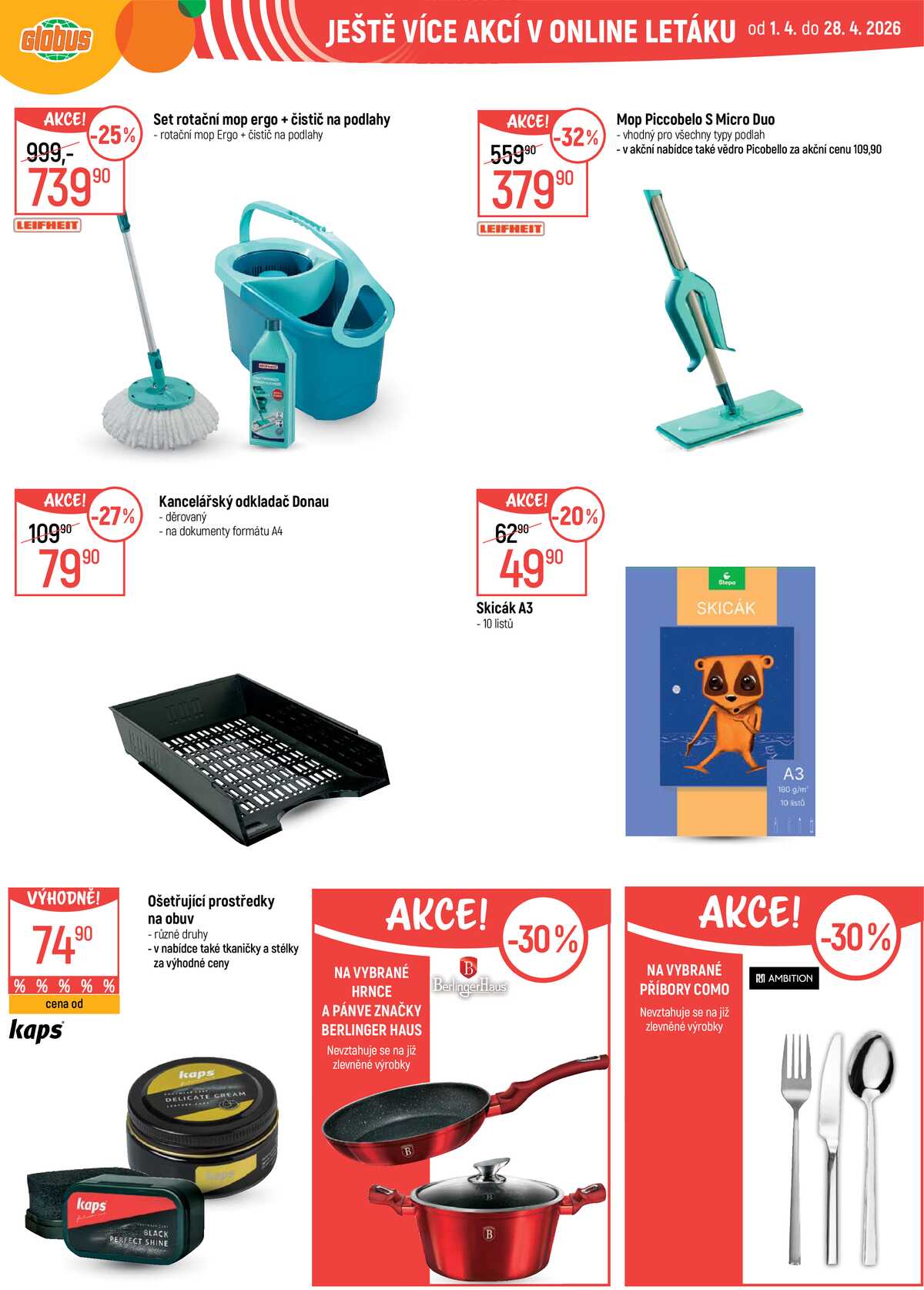 Akční leták Globus 15.4. - 21.4.2026 - Globus Praha - Štěrboholy strana 30
