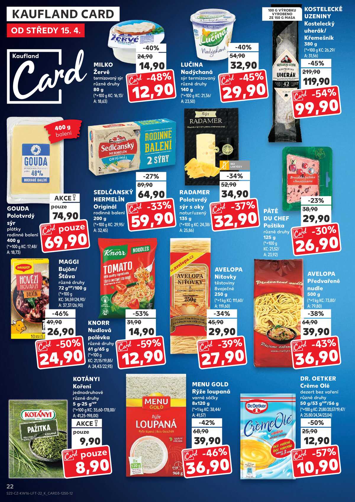 Kaufland 15.4. - 21.4. - Kaufland - Jindřichův Hradec strana 22