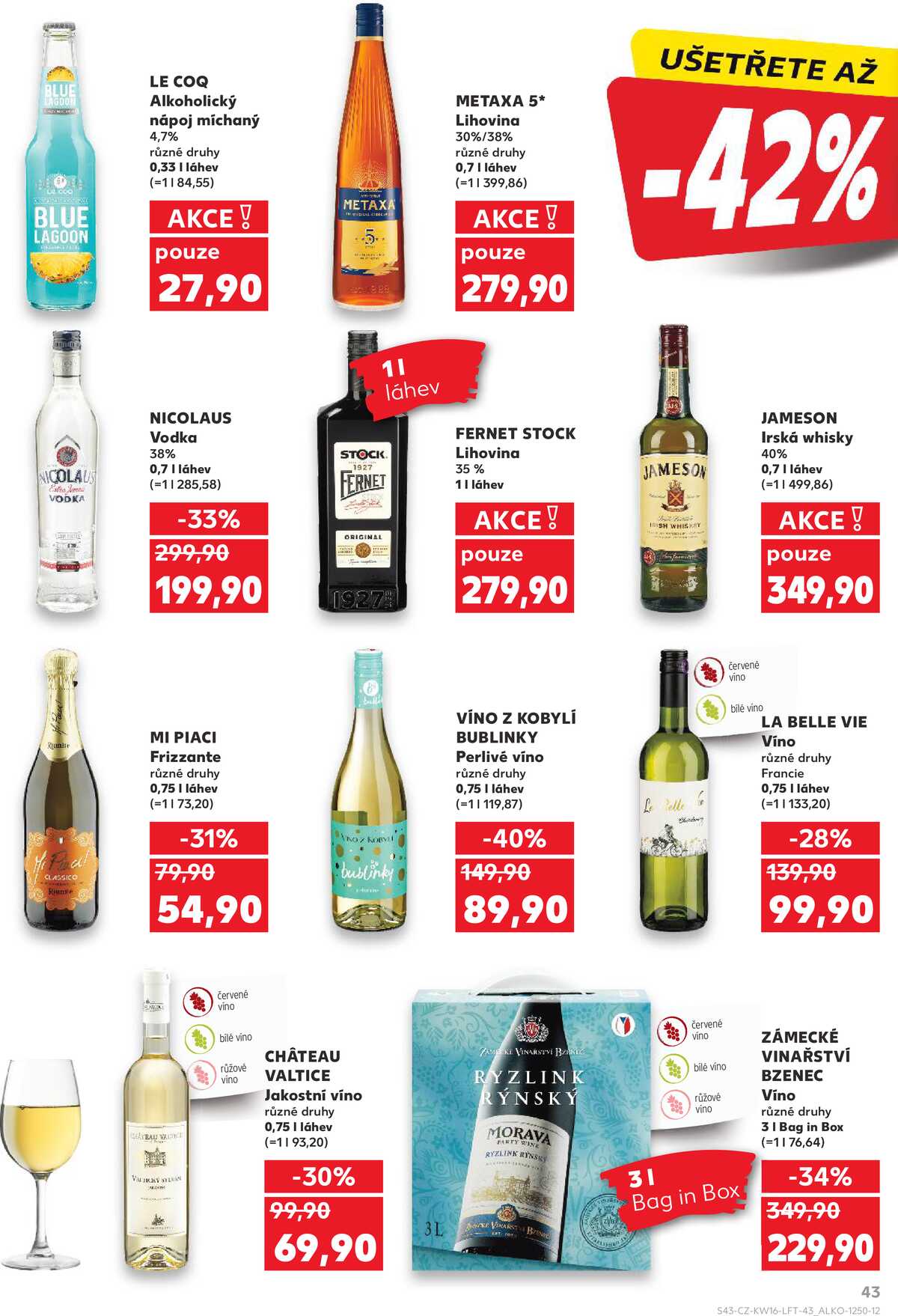Kaufland 15.4. - 21.4. - Kaufland - Chomutov - Otvice strana 43