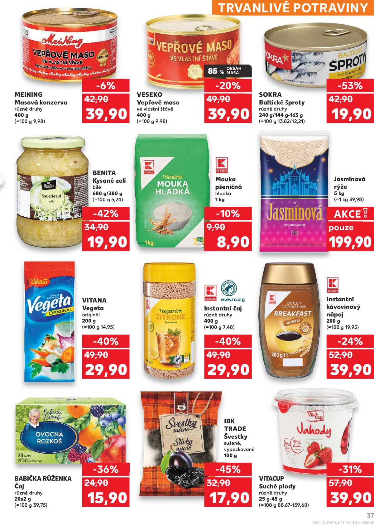 Kaufland 15.4. - 21.4. - Kaufland - Rakovník (ul. Luženská) strana 37