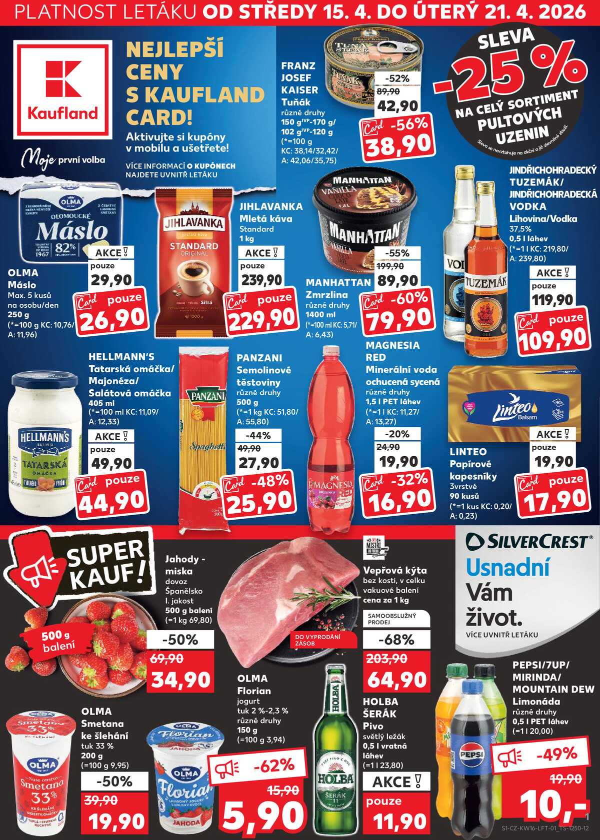 Kaufland 15.4. - 21.4. - Kaufland - Kolín strana 1