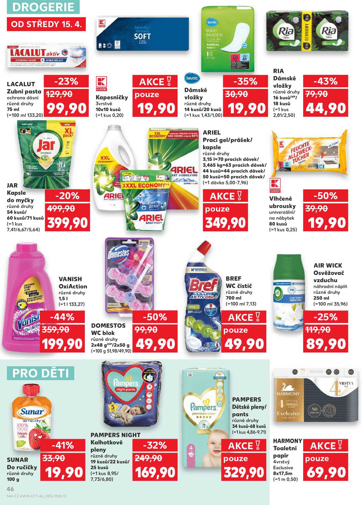 Kaufland 15.4. - 21.4. - Kaufland - Znojmo (Dukelských bojovníků) strana 46