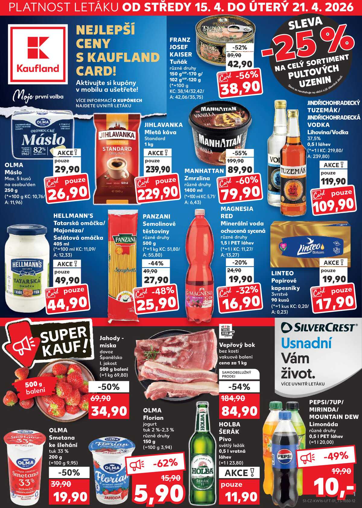 Kaufland 15.4. - 21.4. - Kaufland - Jihlava strana 1