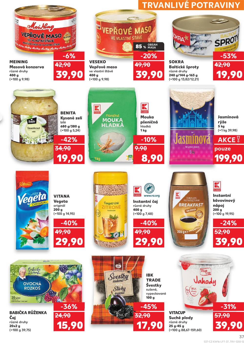 Leták Kaufland - Kaufland 15.4. - 21.4. - Kaufland - Brno - Židenice - strana 37