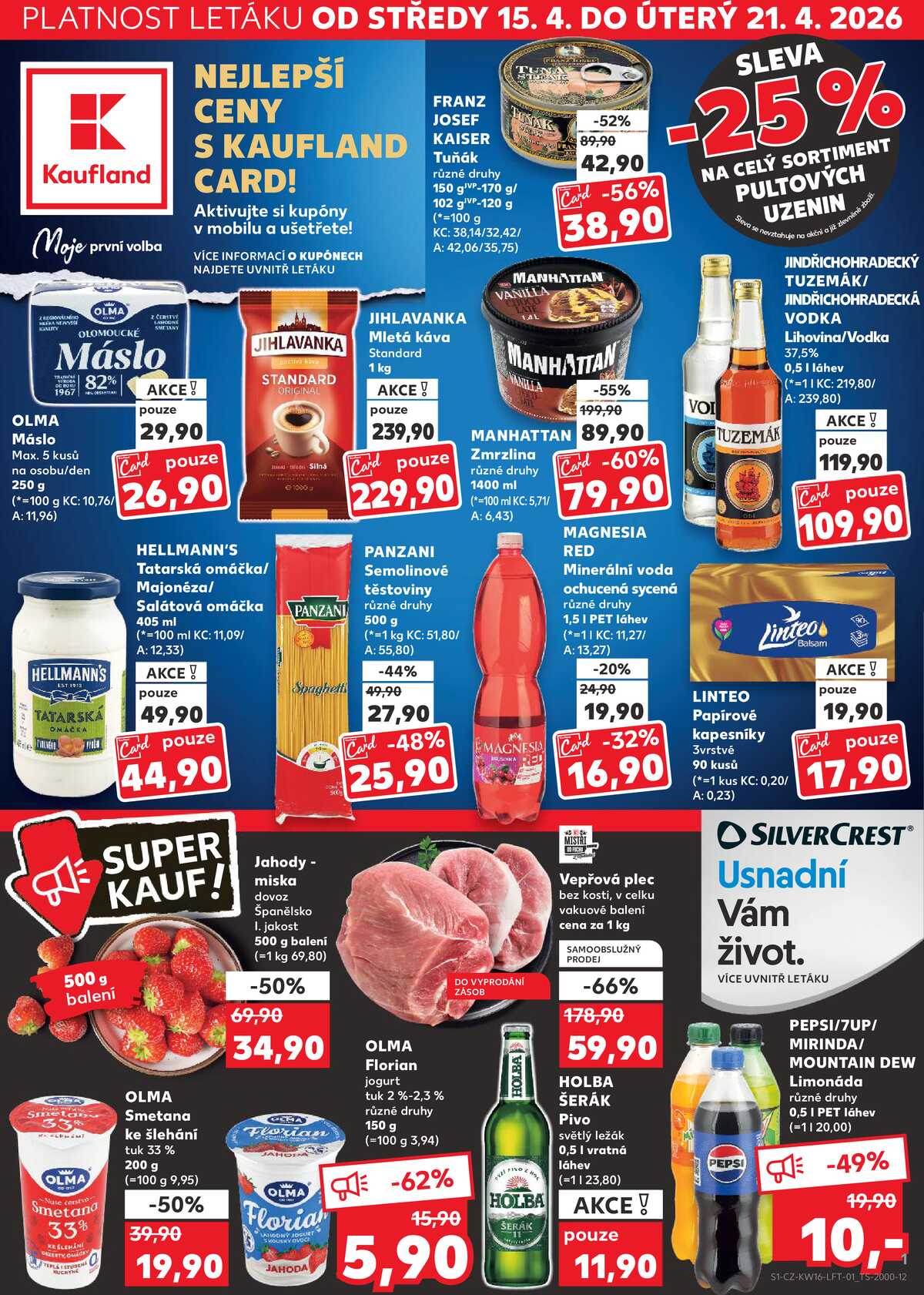 Kaufland 15.4. - 21.4. - Kaufland - Brno - Ponava strana 1