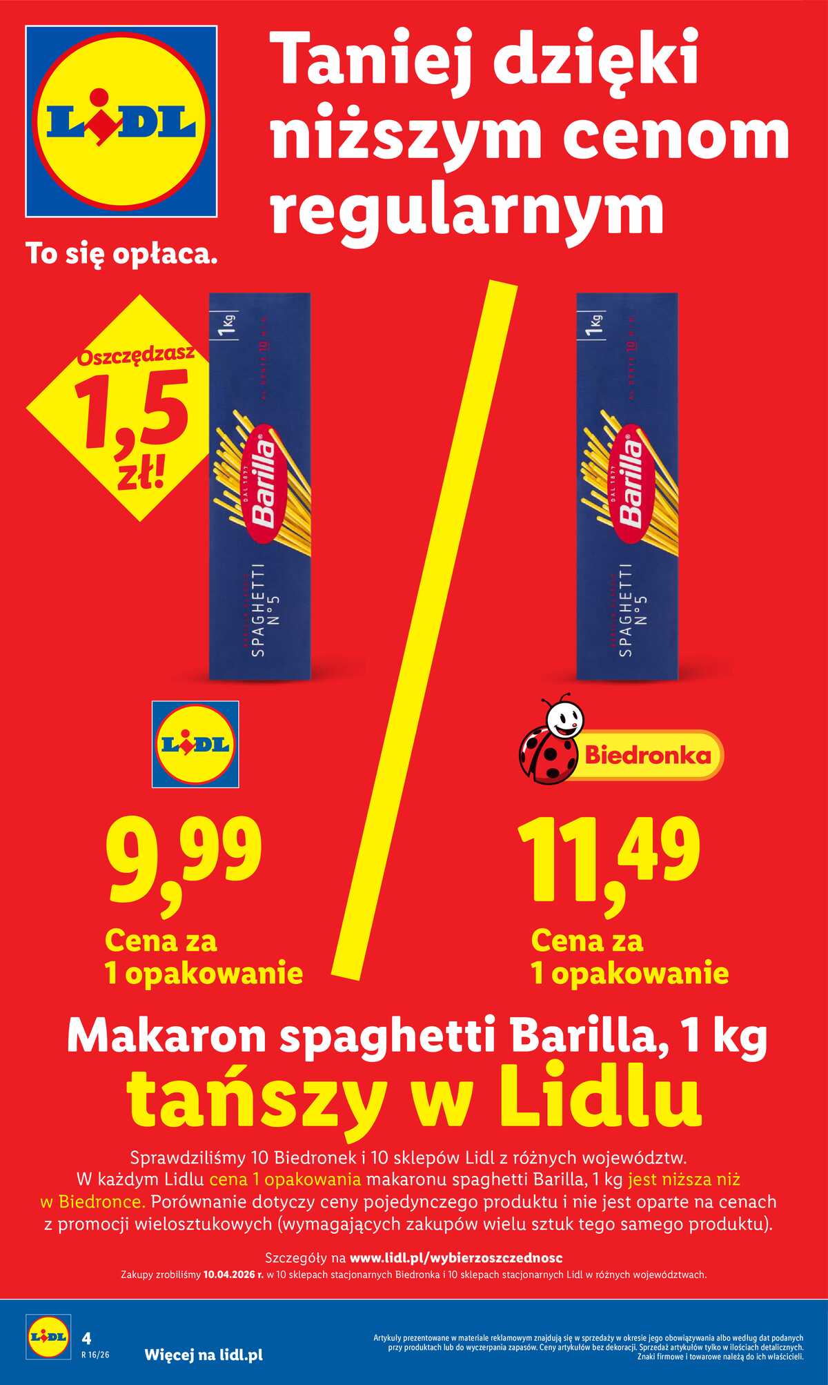 Leták Lidl Polsko 13.4.-15.4.2026 - Zpravodaj platný od 13.04 do 15.04 strana 4
