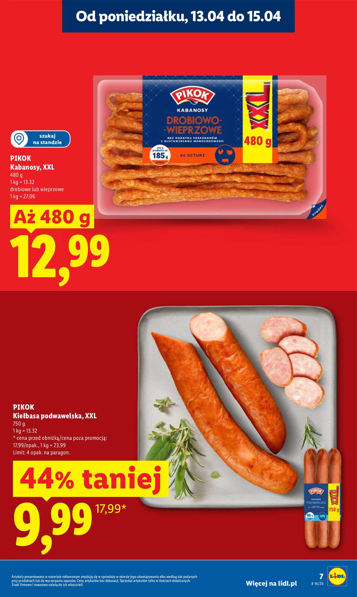 Leták Lidl Polsko 13.4.-15.4.2026 - Zpravodaj platný od 13.04 do 15.04 strana 7
