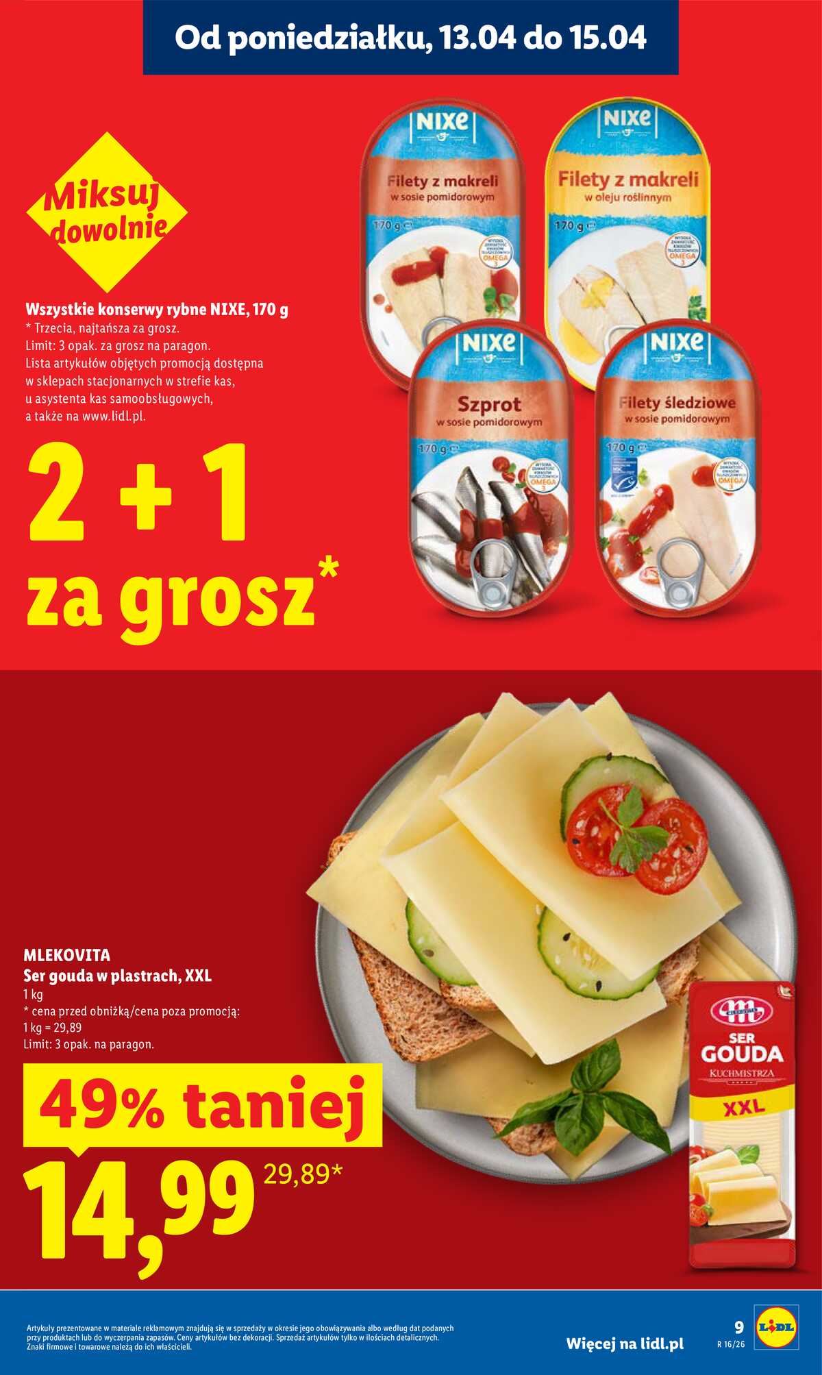 Leták Lidl Polsko 13.4.-15.4.2026 - Zpravodaj platný od 13.04 do 15.04 strana 9