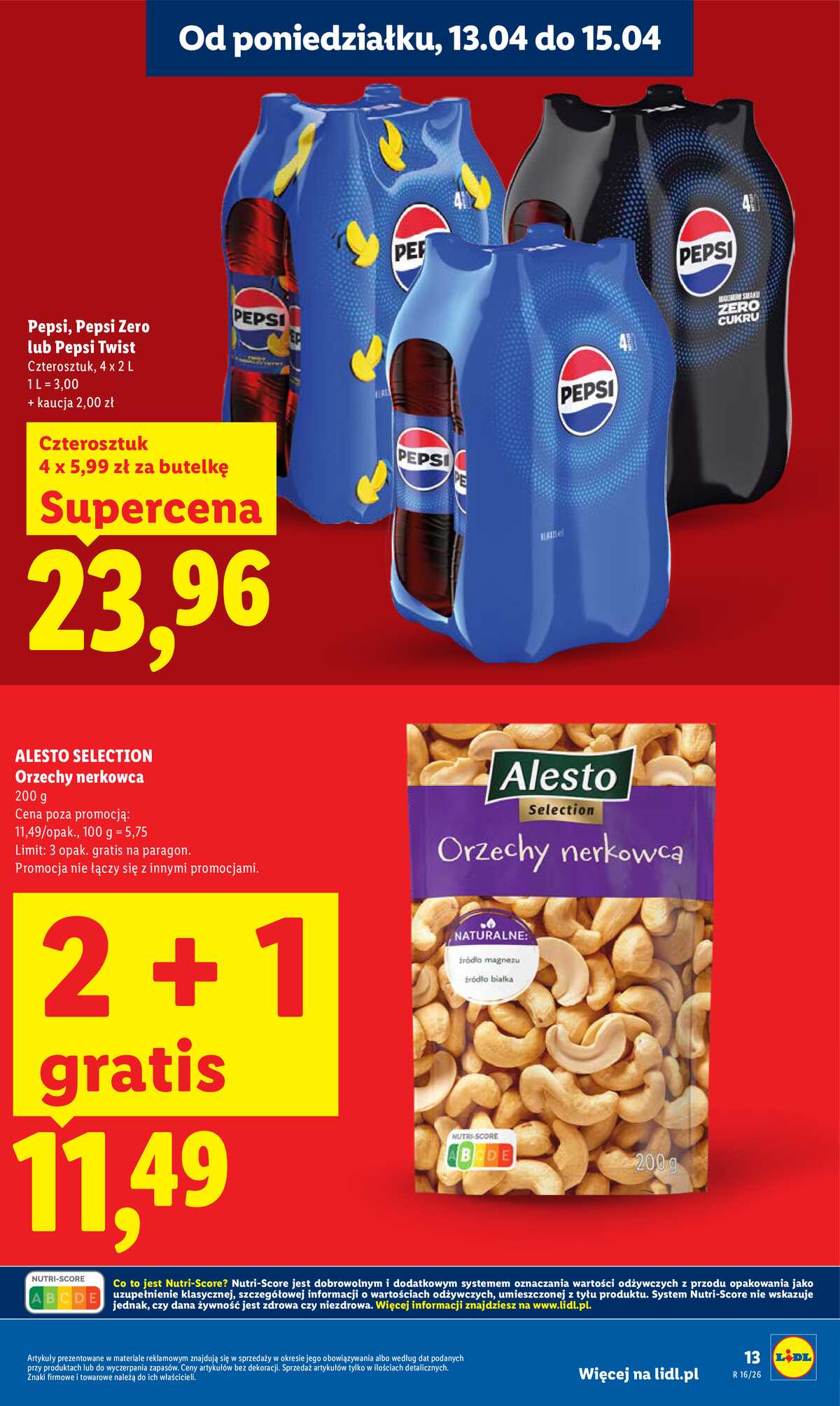Leták Lidl Polsko 13.4.-15.4.2026 - Zpravodaj platný od 13.04 do 15.04 strana 13